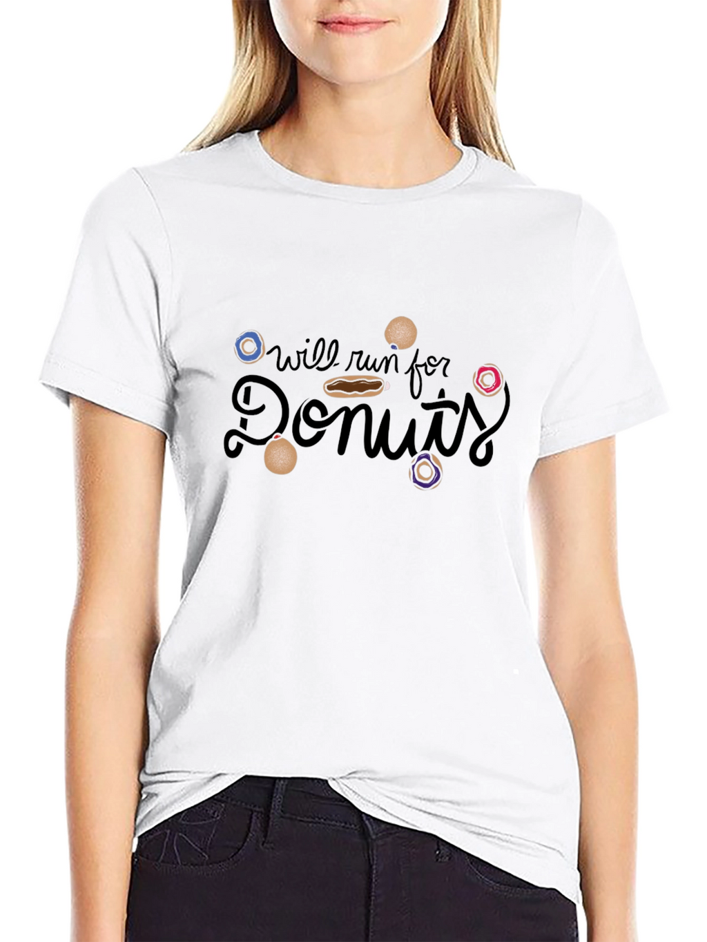 Will Run for Donuts Graphic T-Shirt