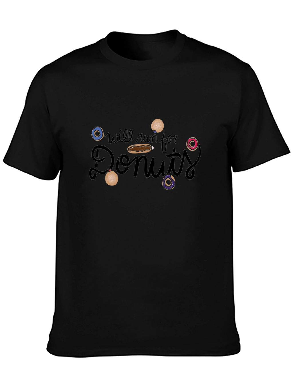 Will Run for Donuts Graphic T-Shirt
