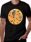 Halloween Skeleton Soccer T-Shirt