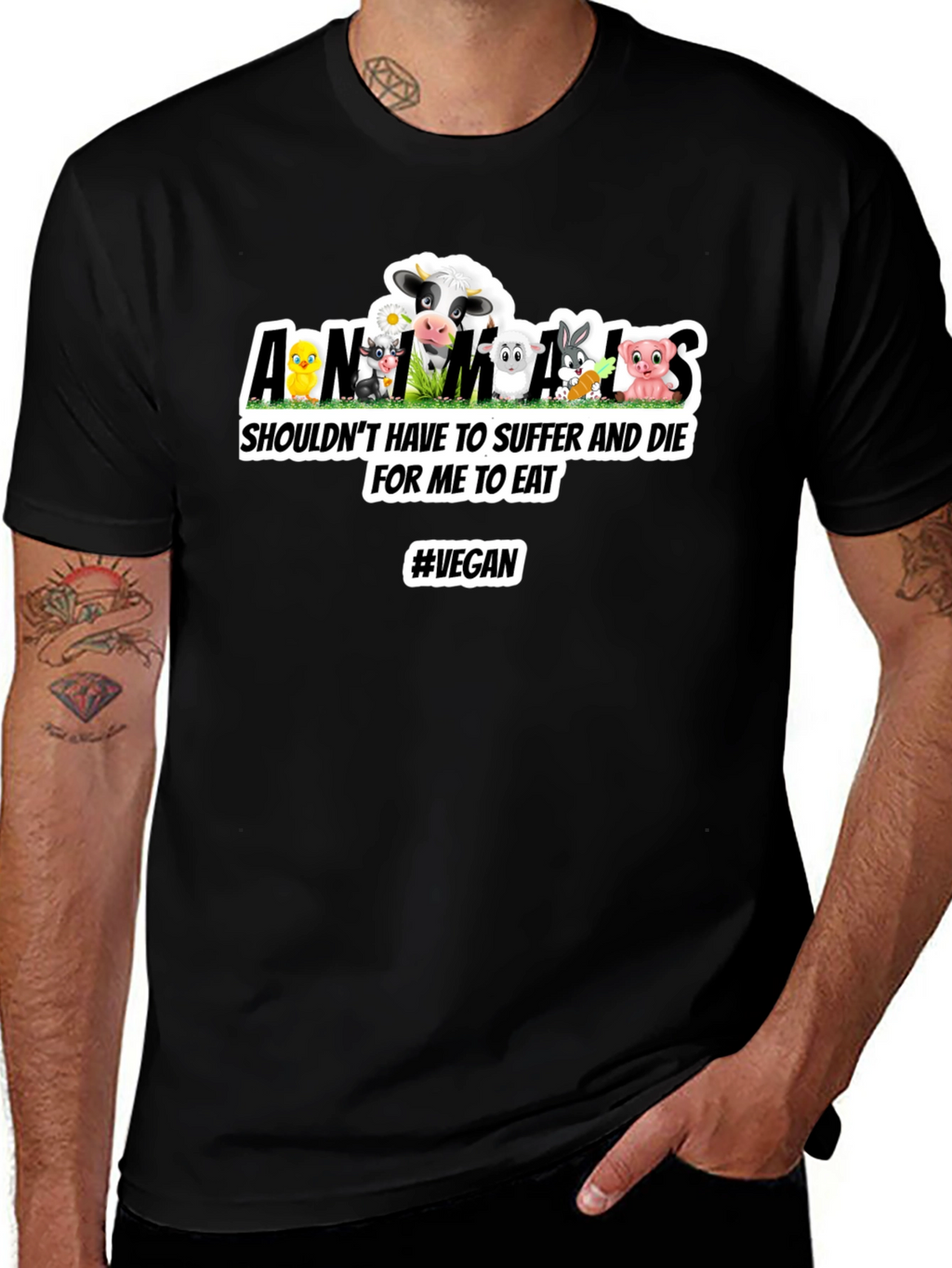 Vegan Animals Graphic Tee