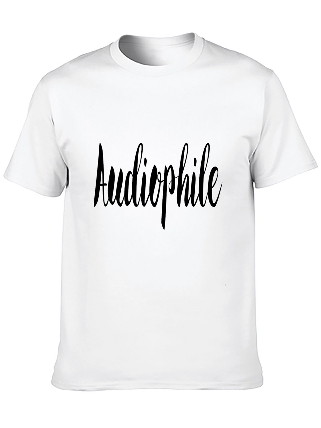 Audiophile Black T-Shirt: Music Lover Tee