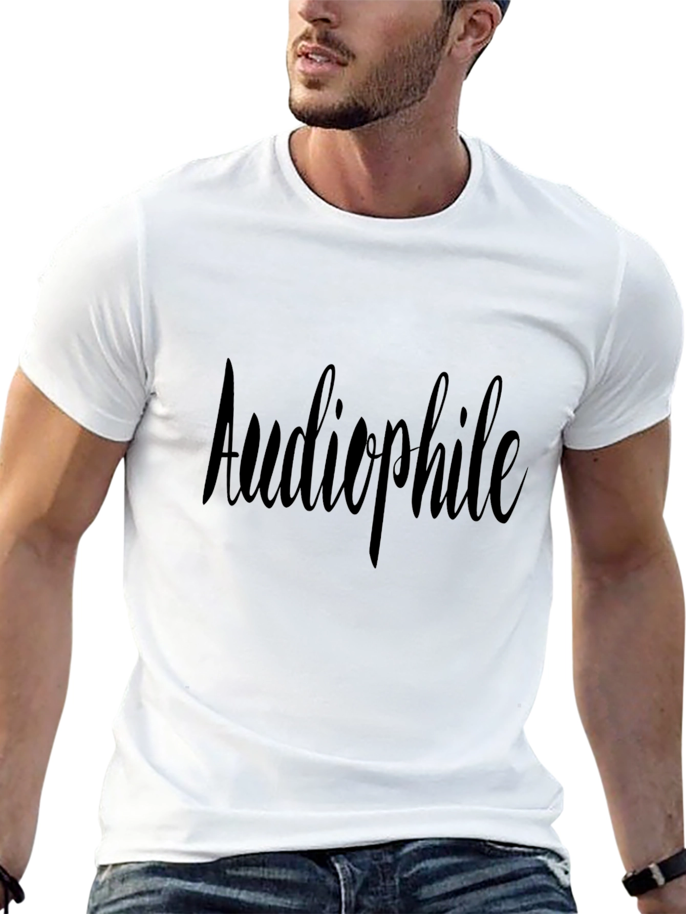Audiophile Black T-Shirt: Music Lover Tee