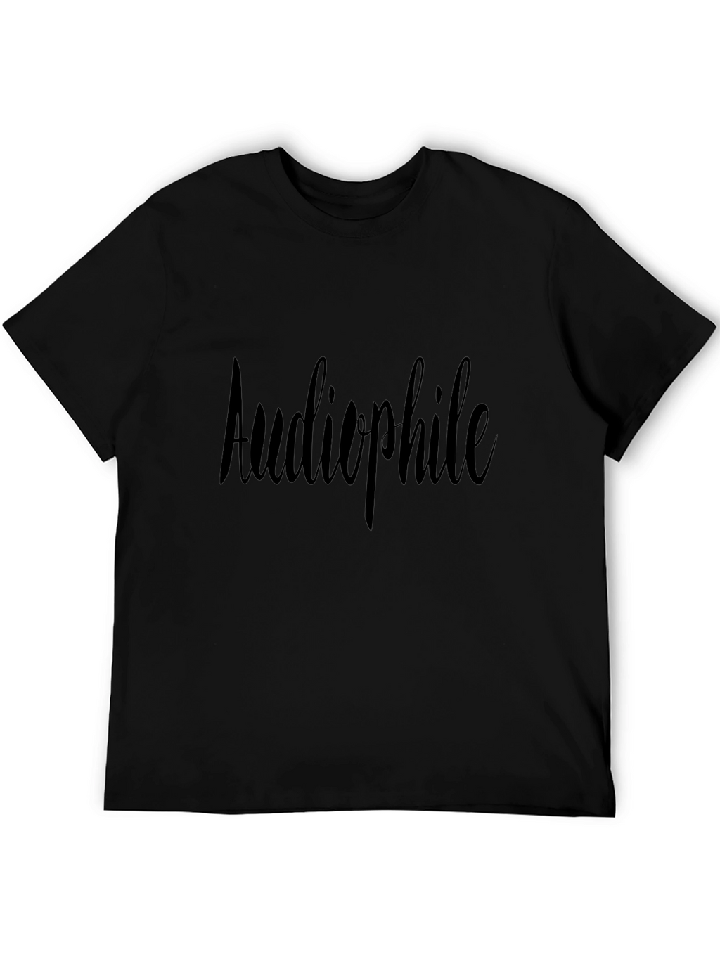 Audiophile Black T-Shirt: Music Lover Tee