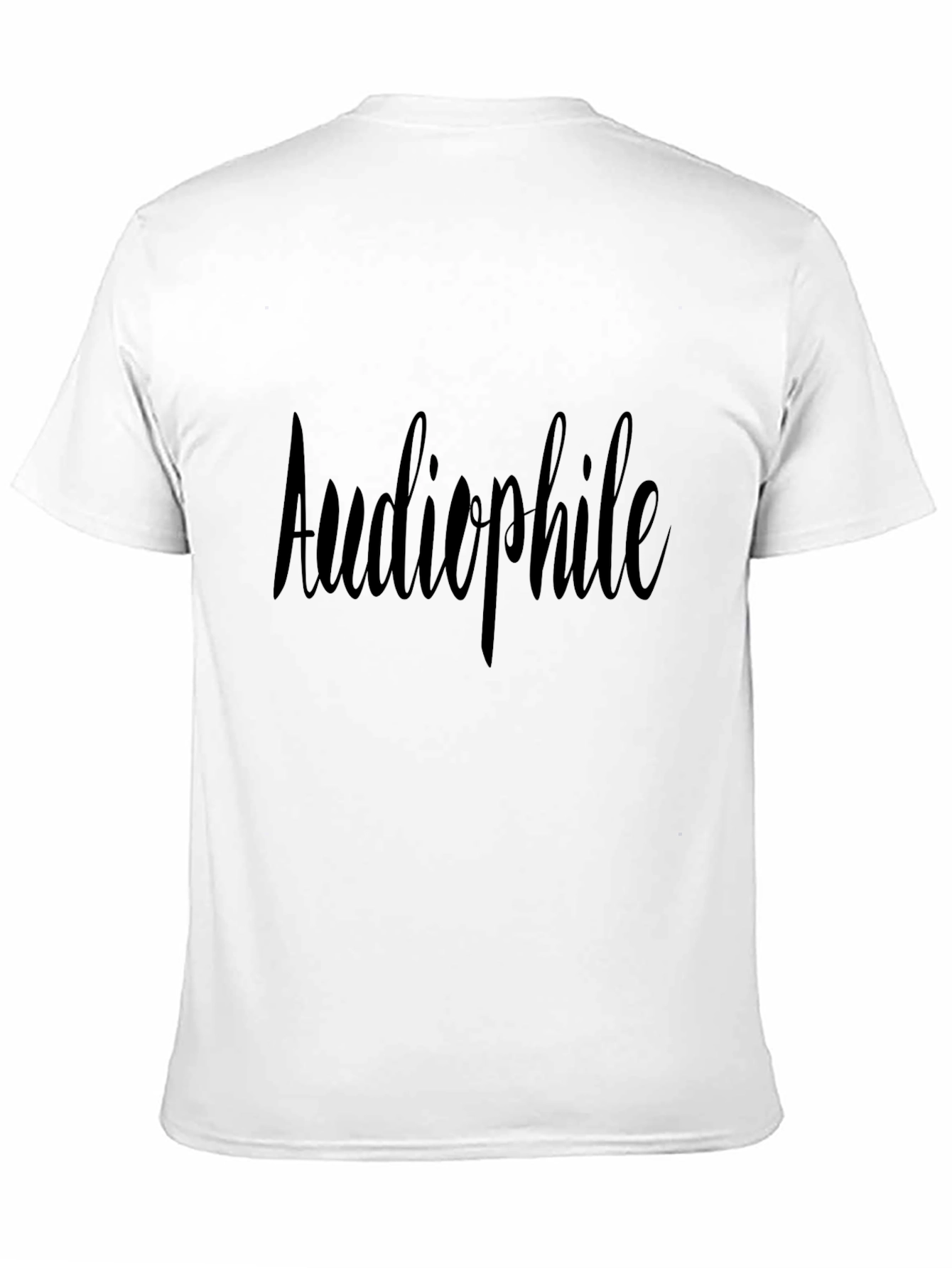 Audiophile Black T-Shirt: Music Lover Tee