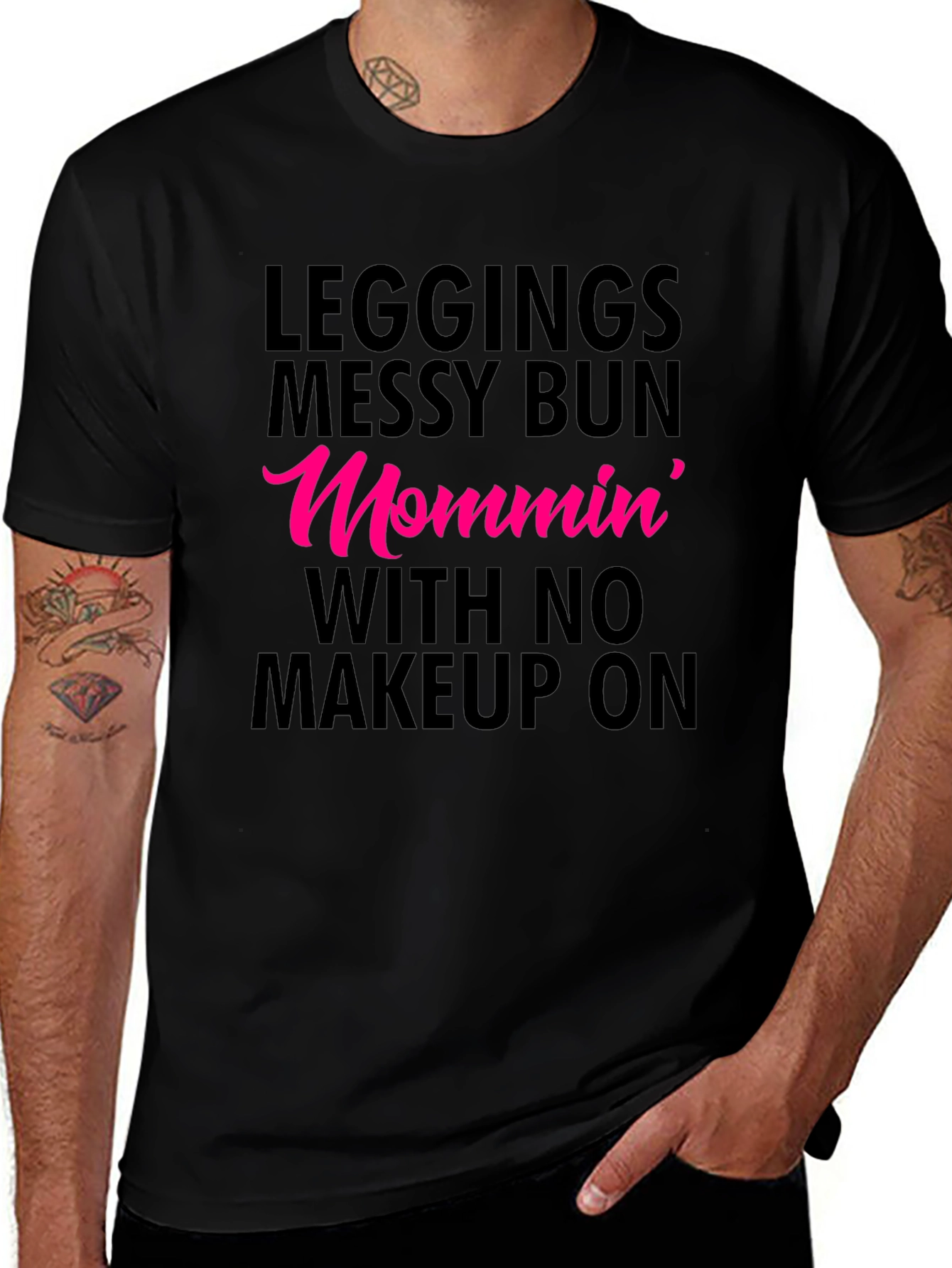 Mommin Messy Bun Tee - Leggings Life