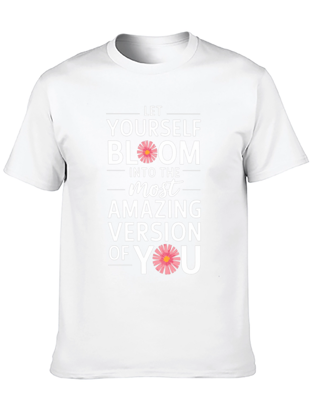 Bloom Yourself Black Cotton Graphic Tee