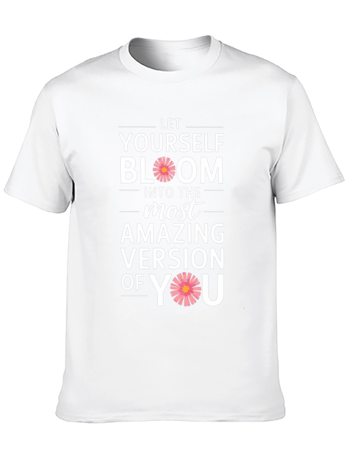 Bloom Yourself Black Cotton Graphic Tee