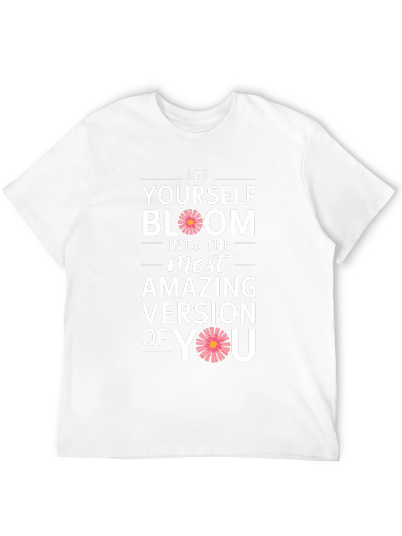Bloom Yourself Black Cotton Graphic Tee