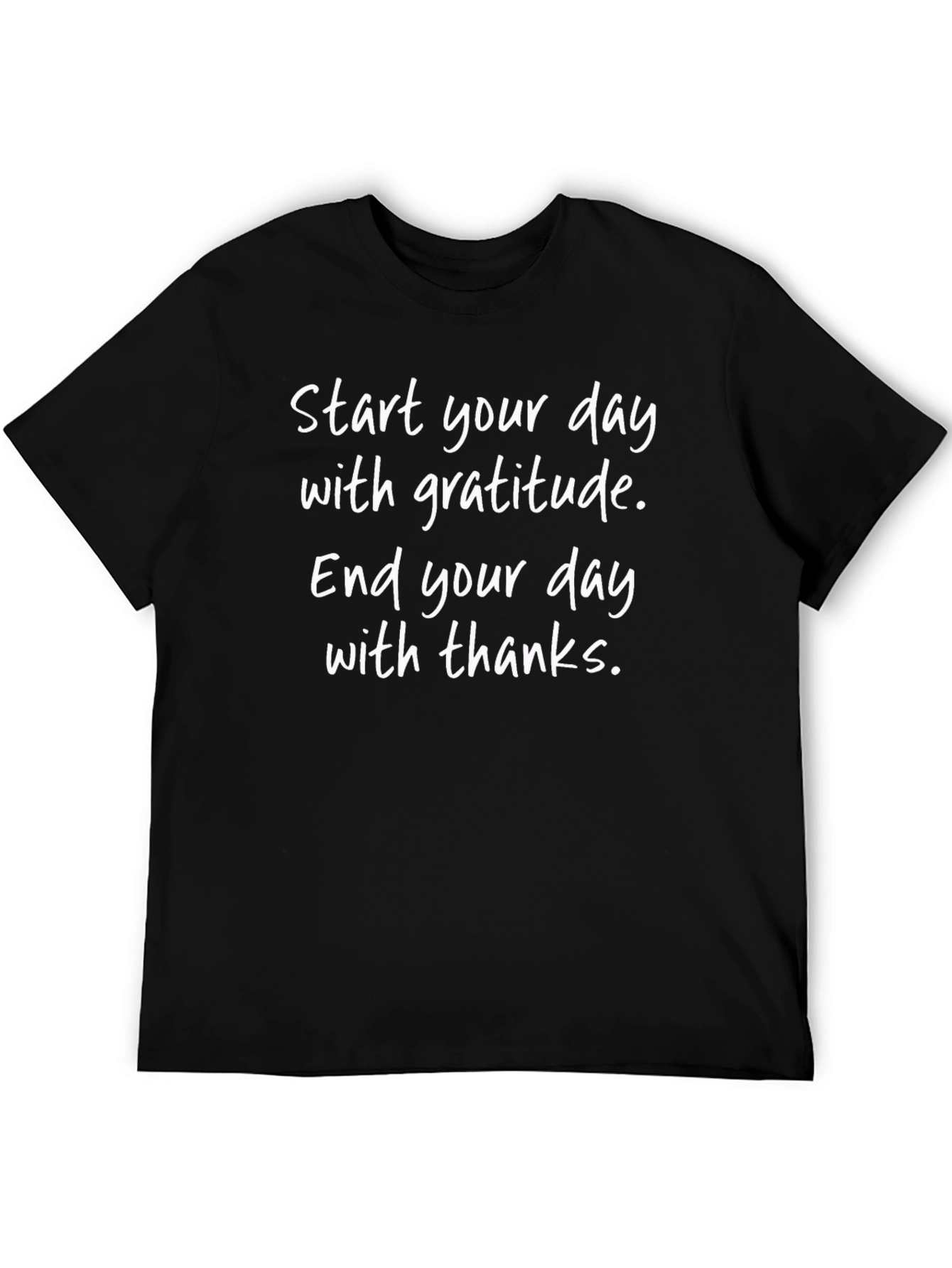 Gratitude and Thanks Black T-Shirt