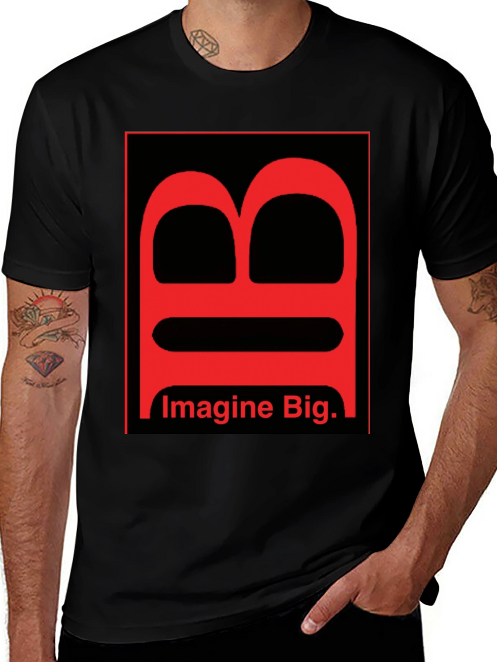 Imagine Big Graphic Tee - Bold Statement Shirt