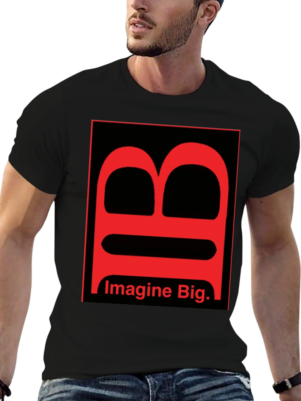 Imagine Big Graphic Tee - Bold Statement Shirt