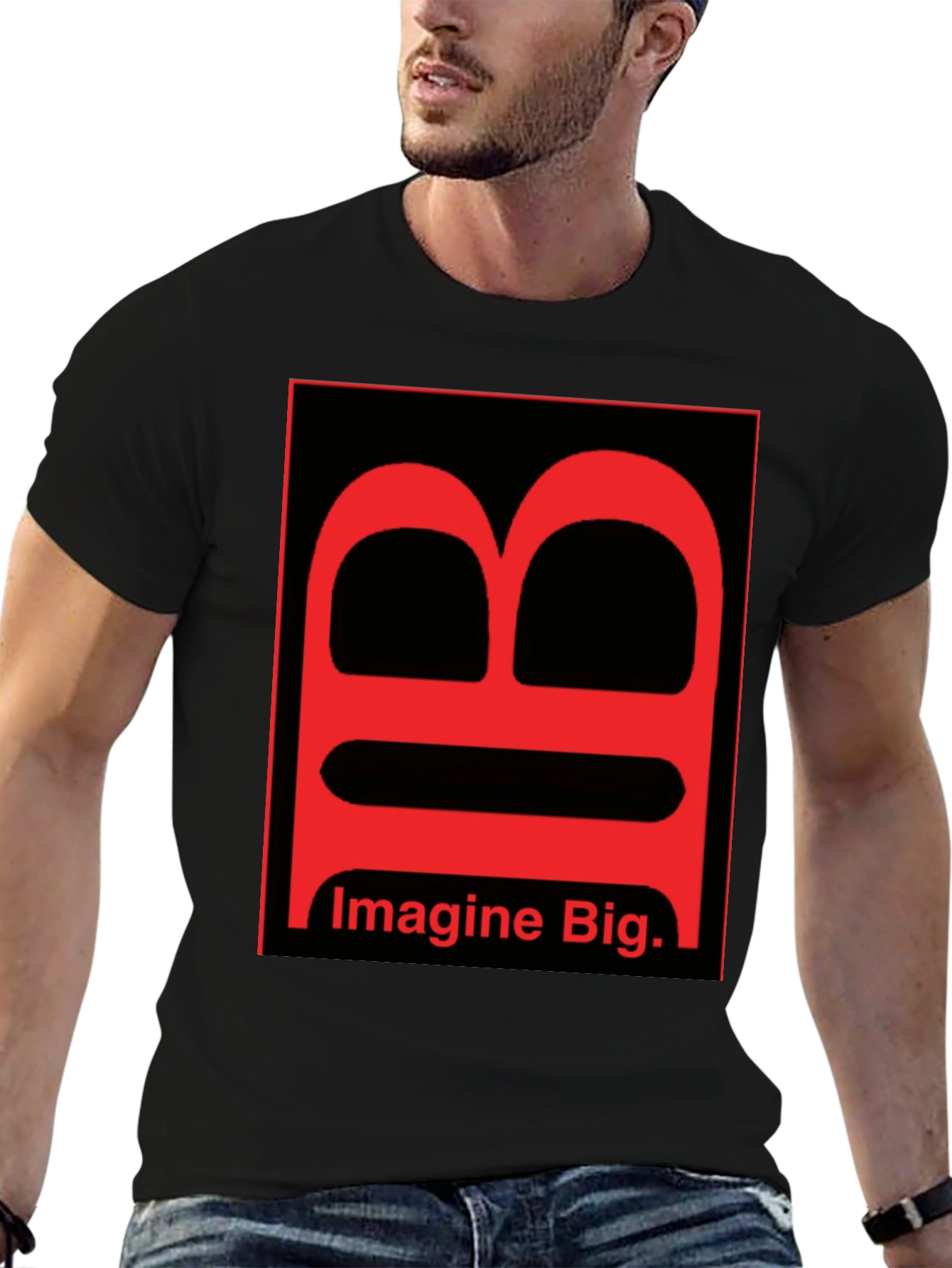 Imagine Big Graphic Tee - Bold Statement Shirt