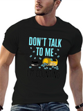 Dont Talk To Me Counting Pills Funny T-Shirt