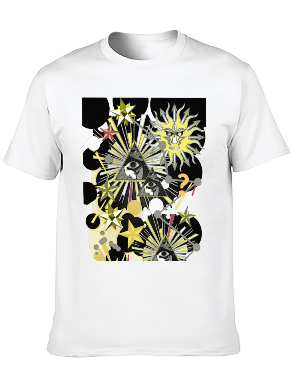 Mystic Eye Pyramid Graphic Black T-Shirt
