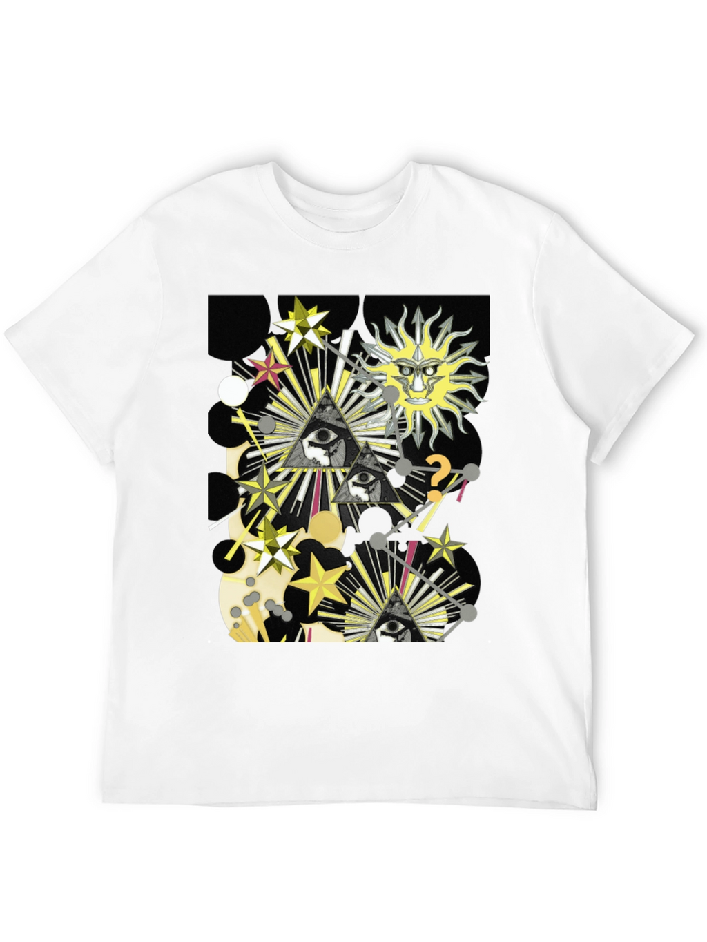 Mystic Eye Pyramid Graphic Black T-Shirt