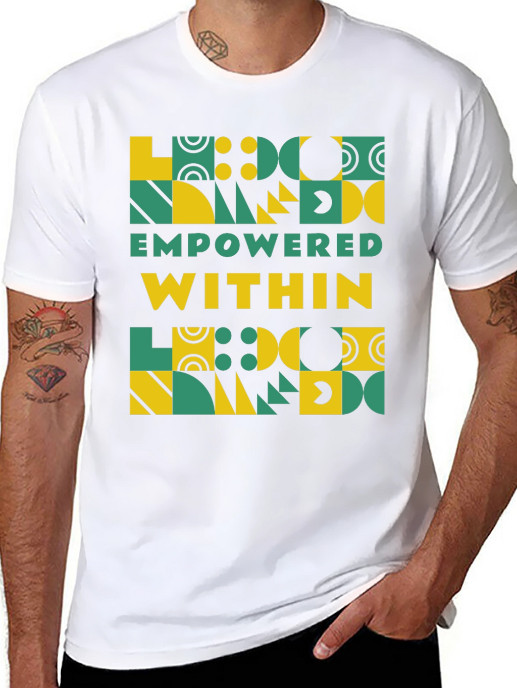 Empowered Within Geometric T-Shirt