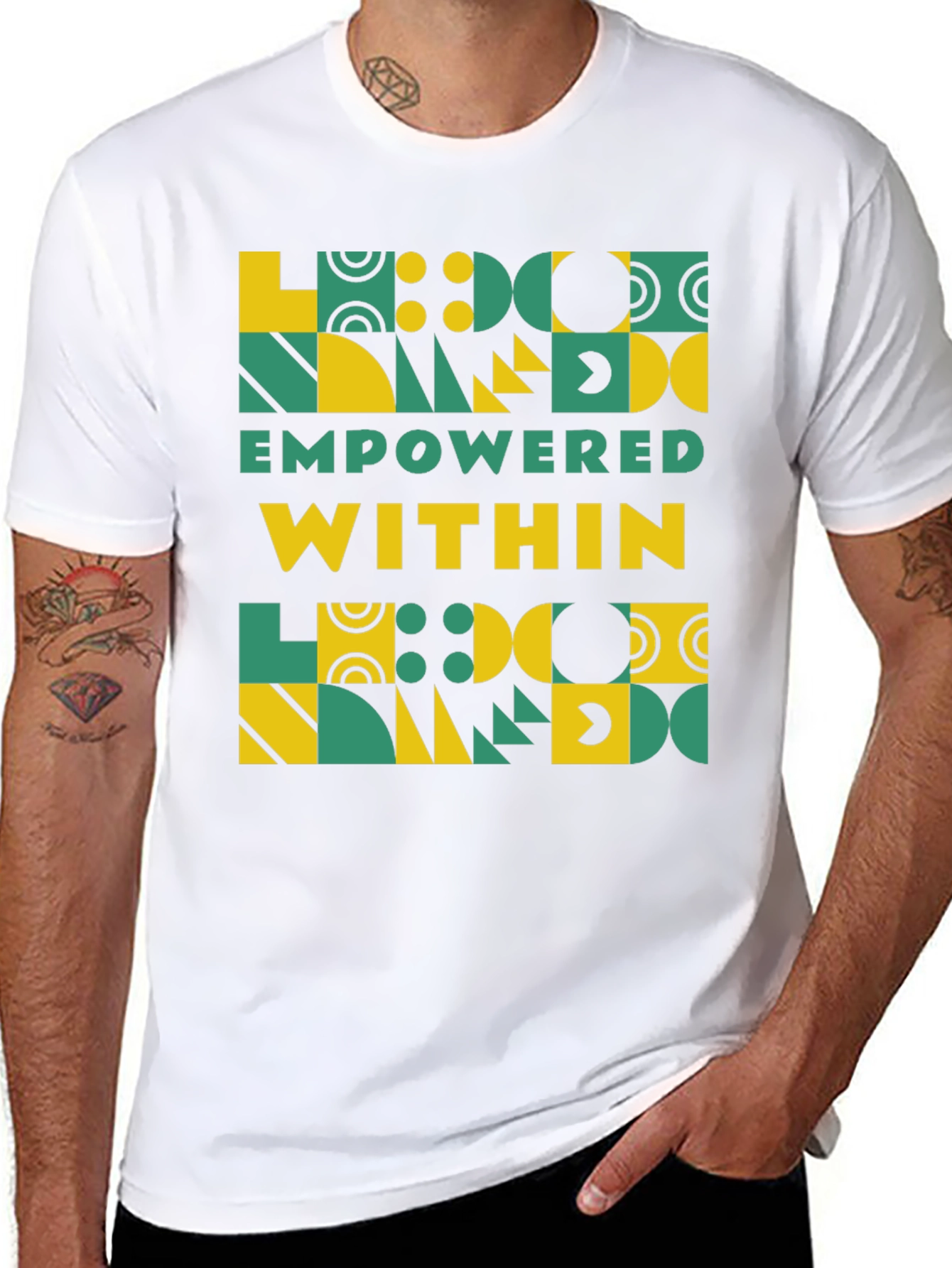 Empowered Within Geometric T-Shirt