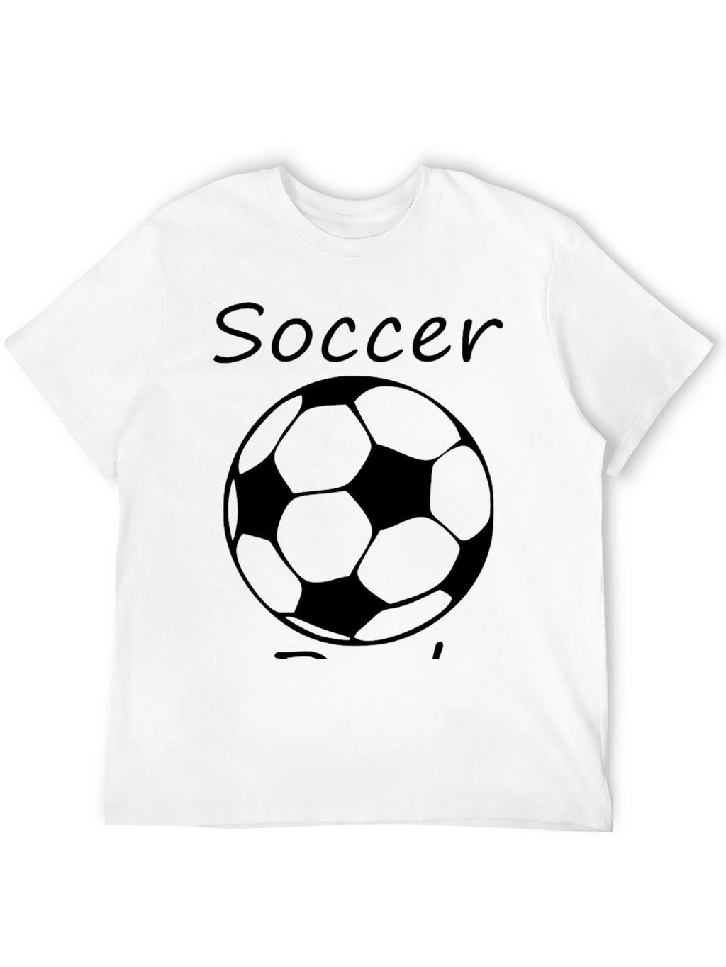 Soccer Ball Graphic Tee - Black Cotton Shirt