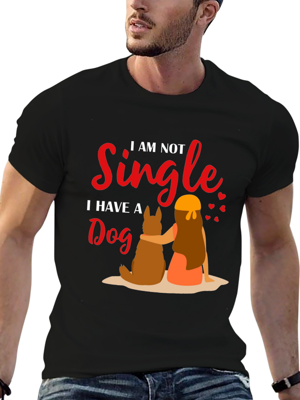 I am Not Single Dog T-Shirt