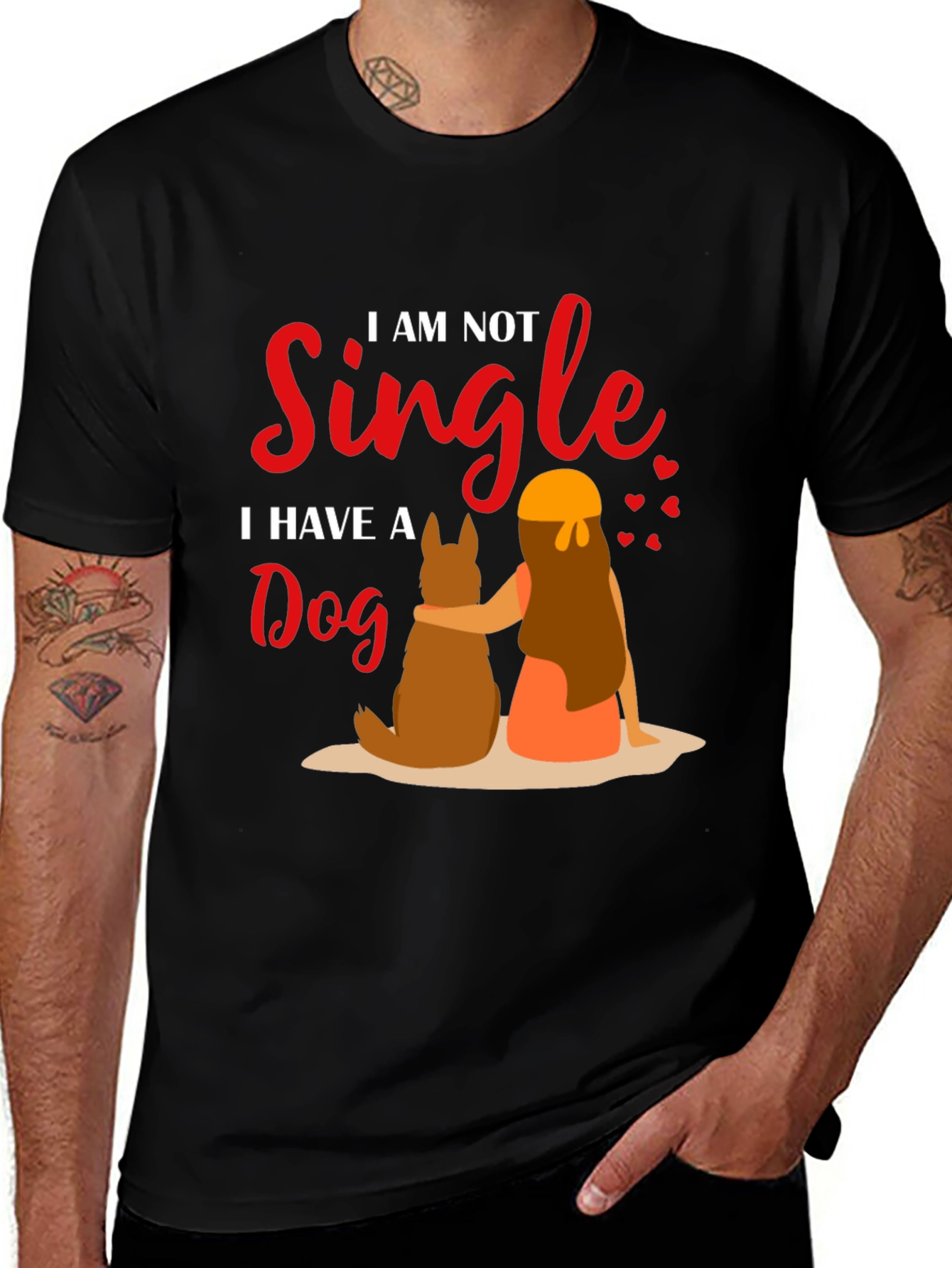 I am Not Single Dog T-Shirt