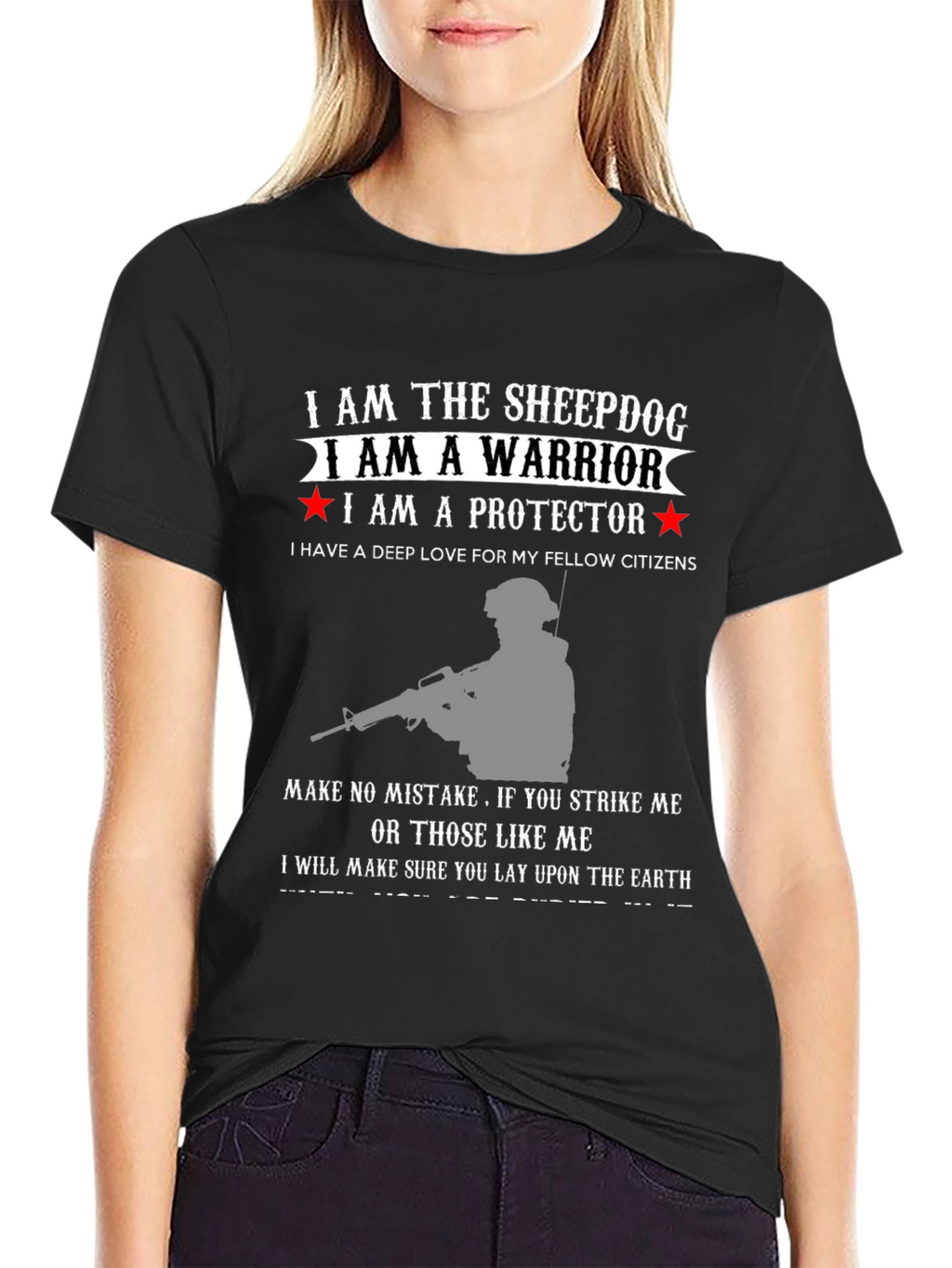 Sheepdog Warrior Protector Graphic Tee