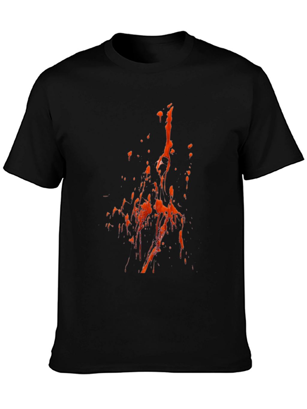 Abstract Splatter T-Shirt - Black