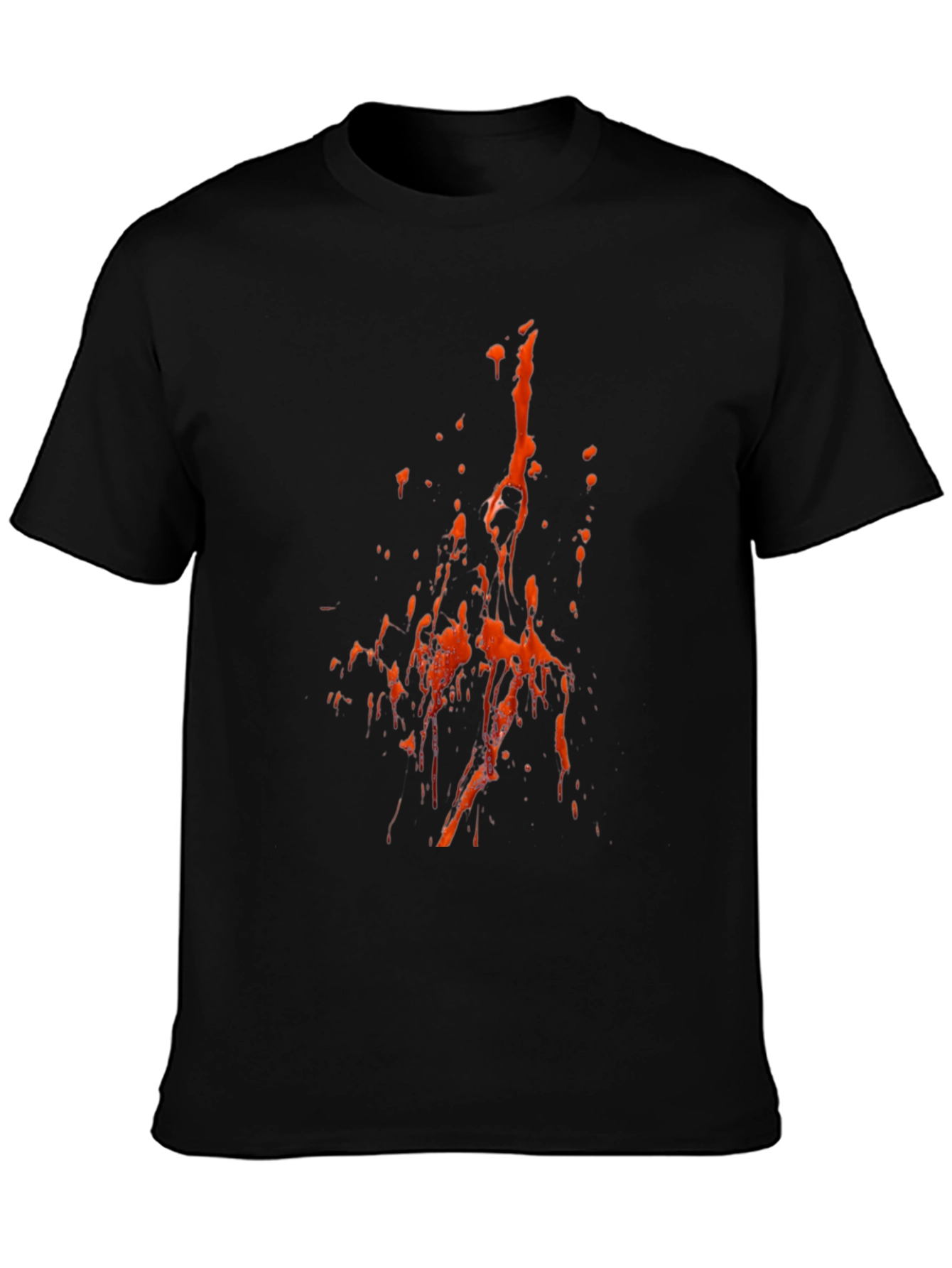 Abstract Splatter T-Shirt - Black