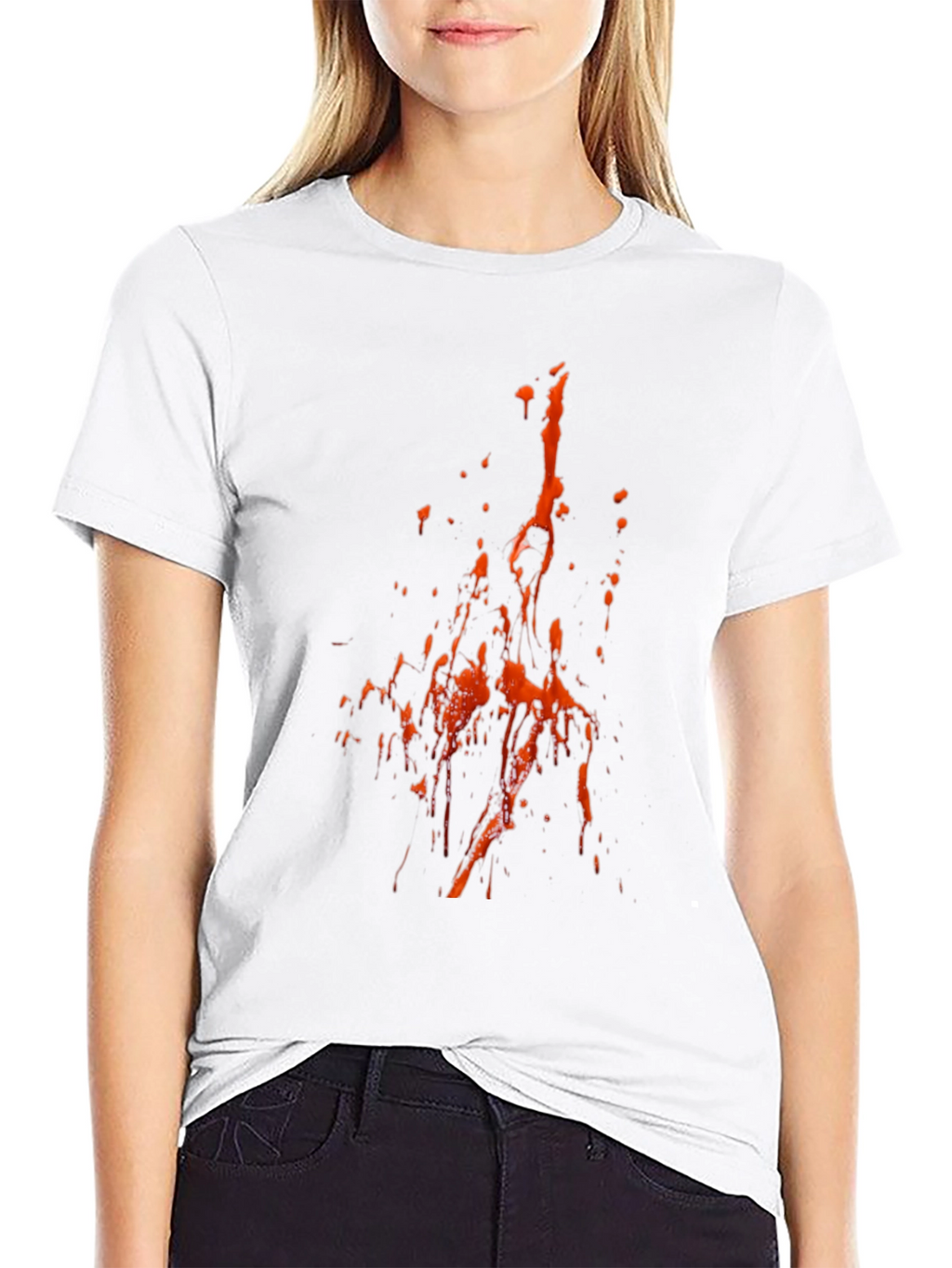Abstract Splatter T-Shirt - Black