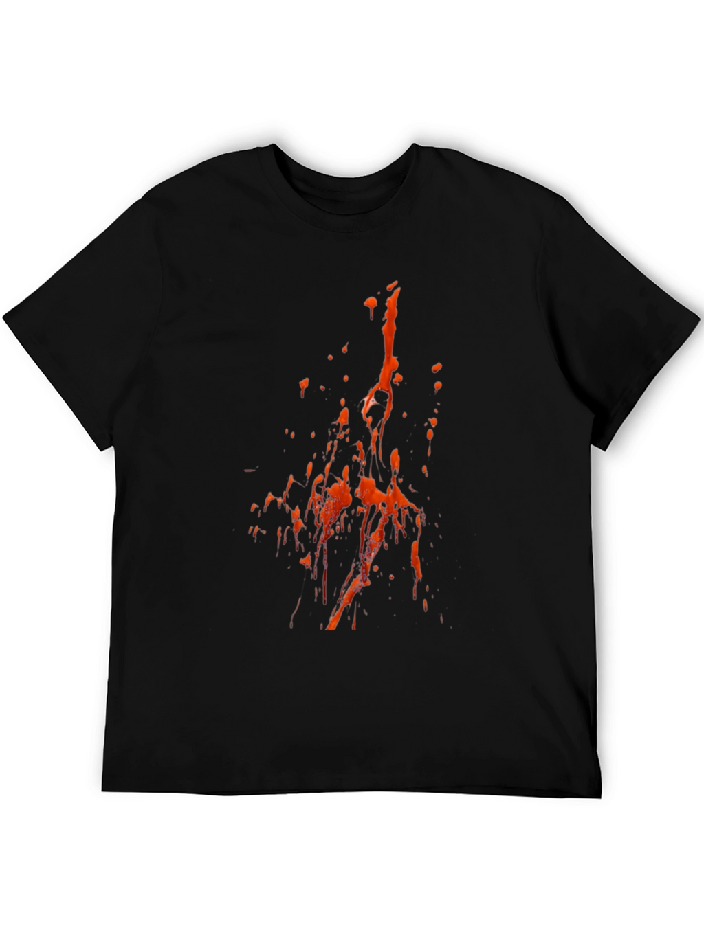 Abstract Splatter T-Shirt - Black