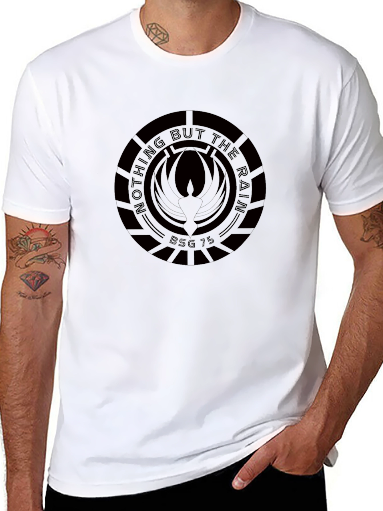 Dark Phoenix Logo Graphic Tee - Sci-Fi Style