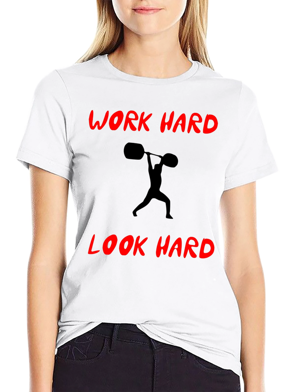 Work Hard Look Hard Black T-Shirt