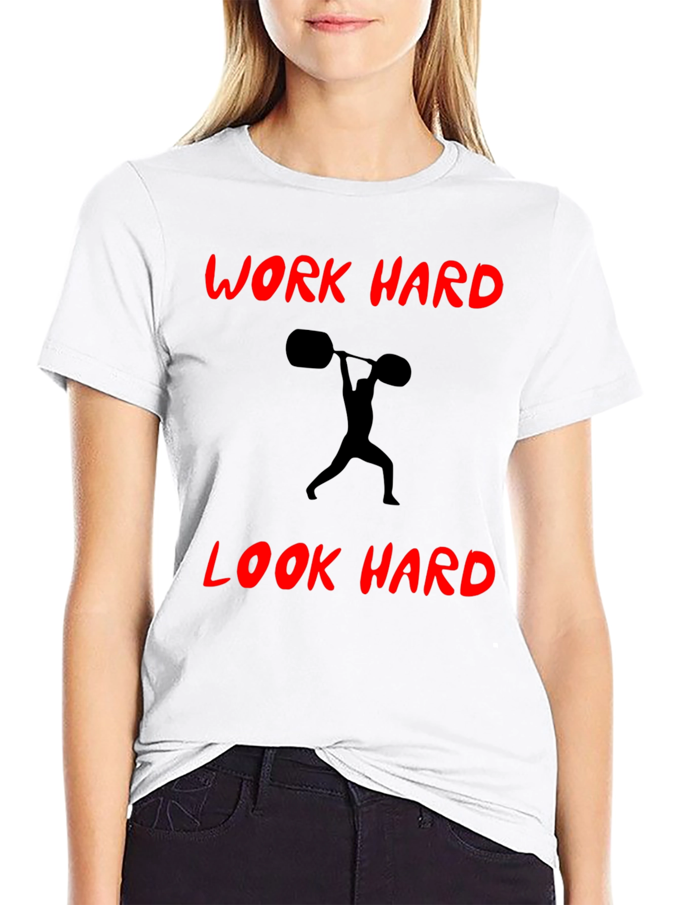 Work Hard Look Hard Black T-Shirt
