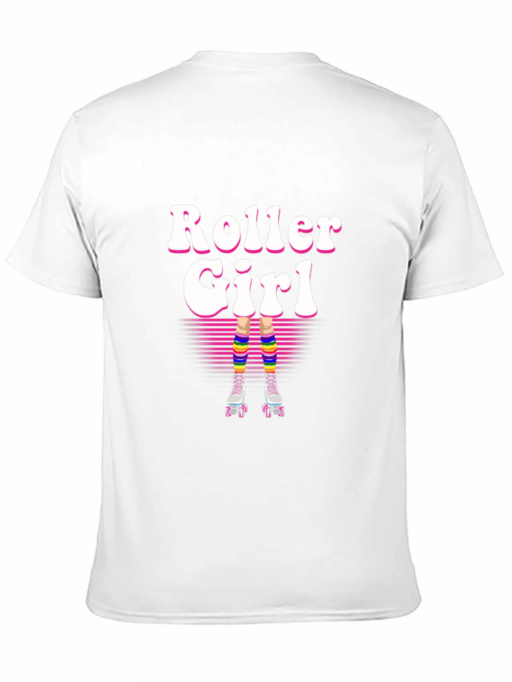 Retro Roller Girl T-Shirt - 80s Style!