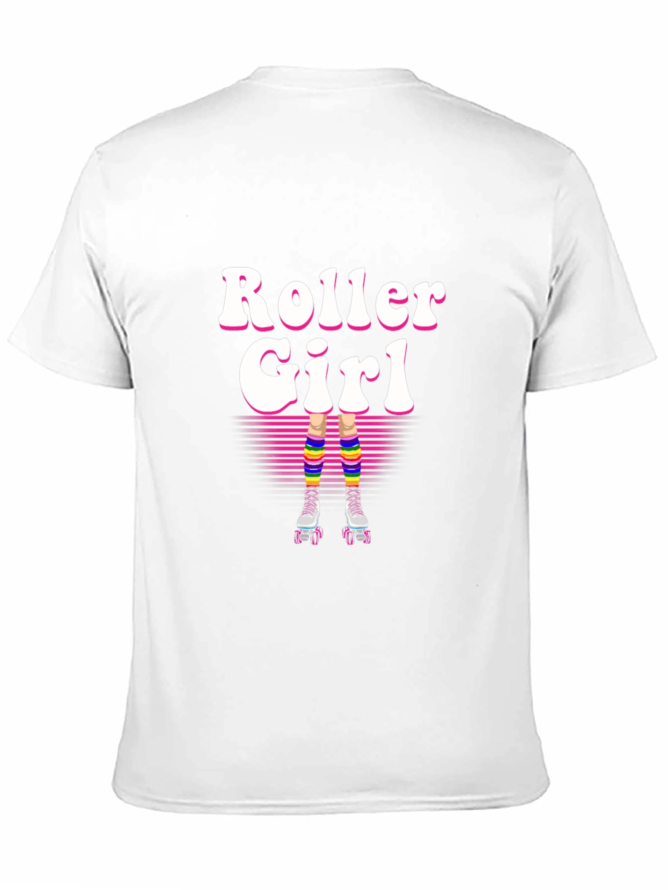 Retro Roller Girl T-Shirt - 80s Style!