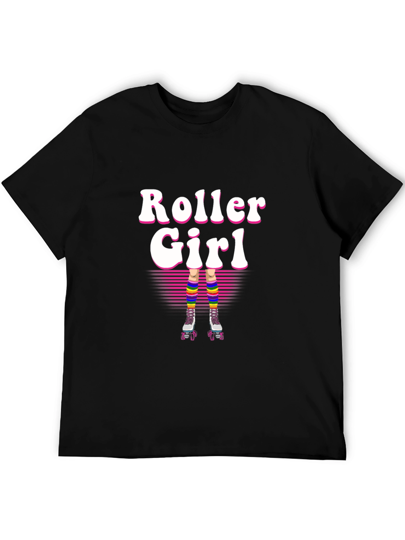 Retro Roller Girl T-Shirt - 80s Style!