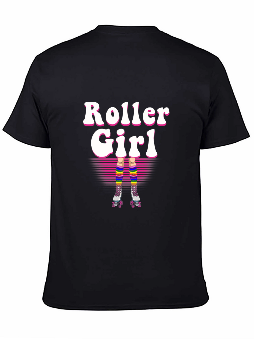 Retro Roller Girl T-Shirt - 80s Style!