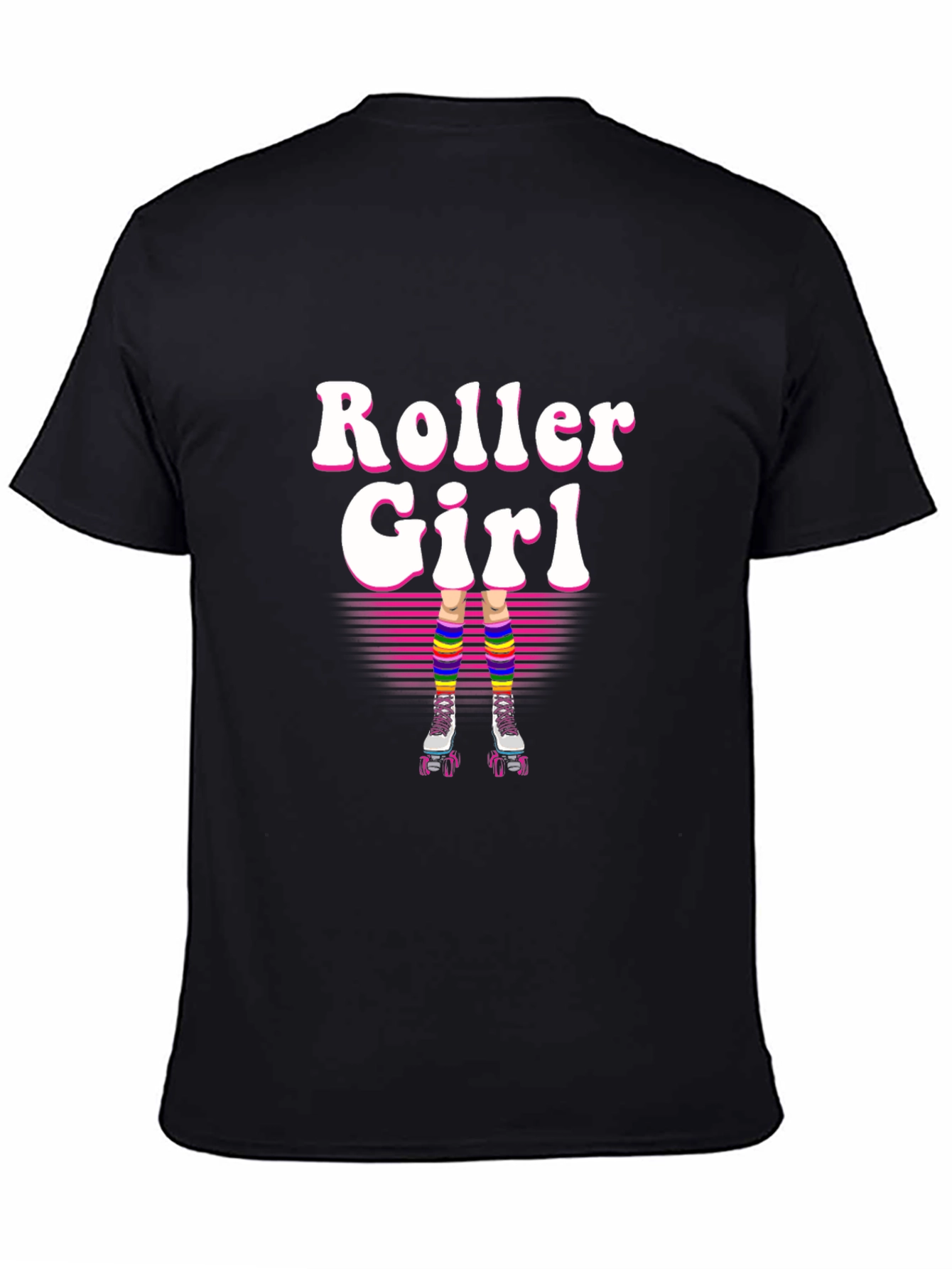 Retro Roller Girl T-Shirt - 80s Style!