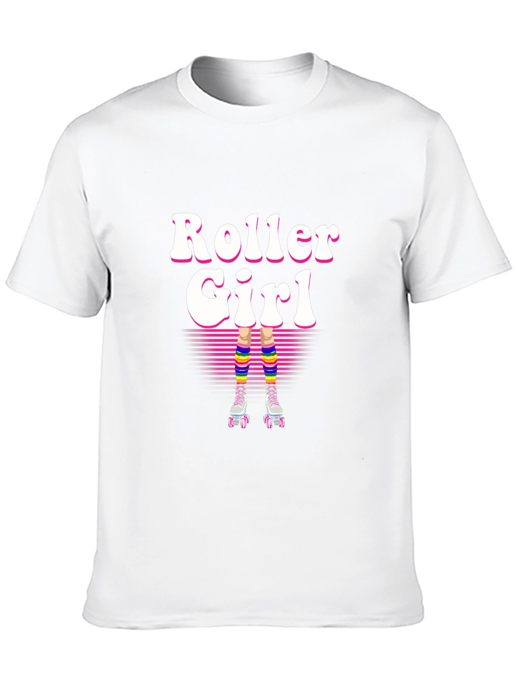 Retro Roller Girl T-Shirt - 80s Style!