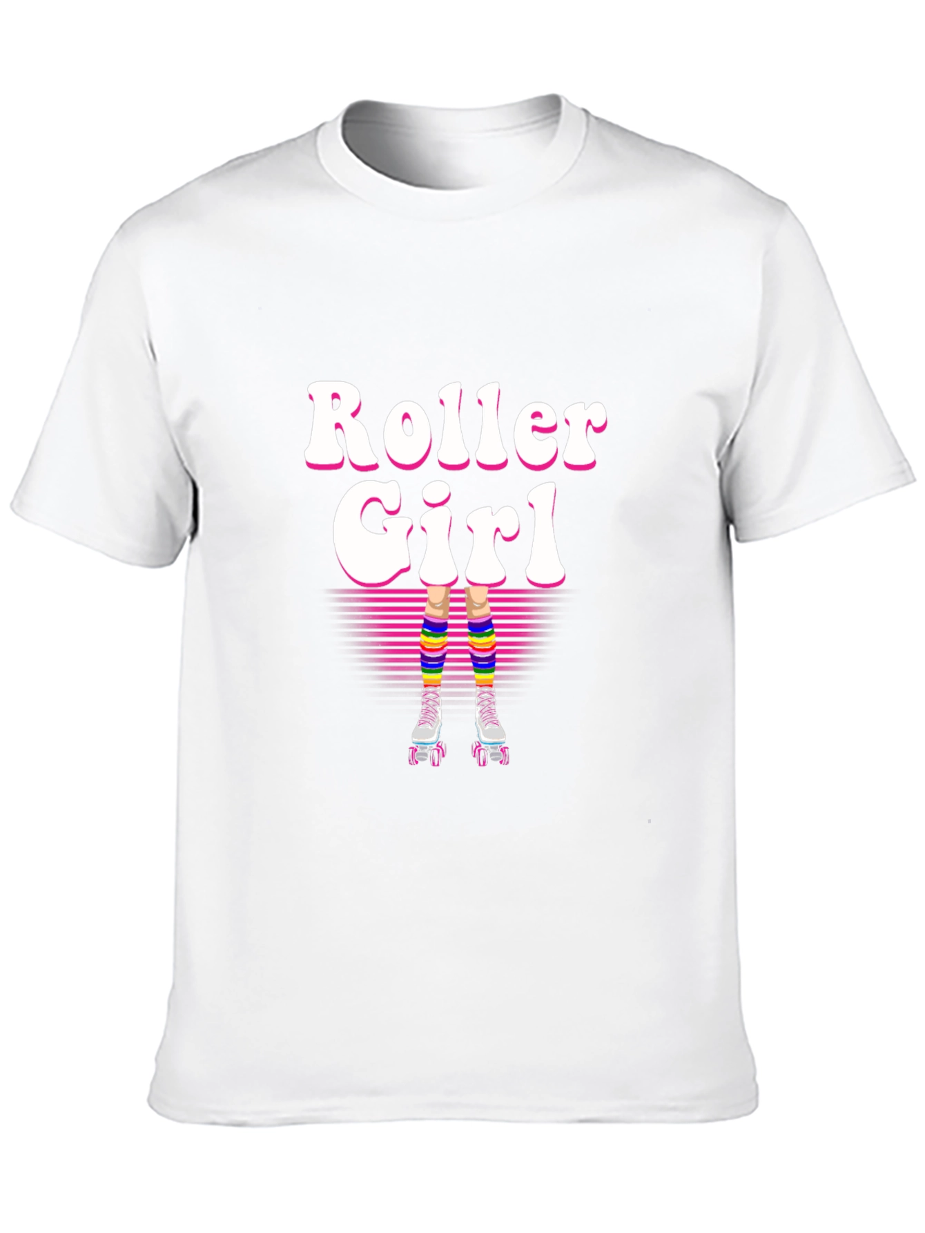 Retro Roller Girl T-Shirt - 80s Style!