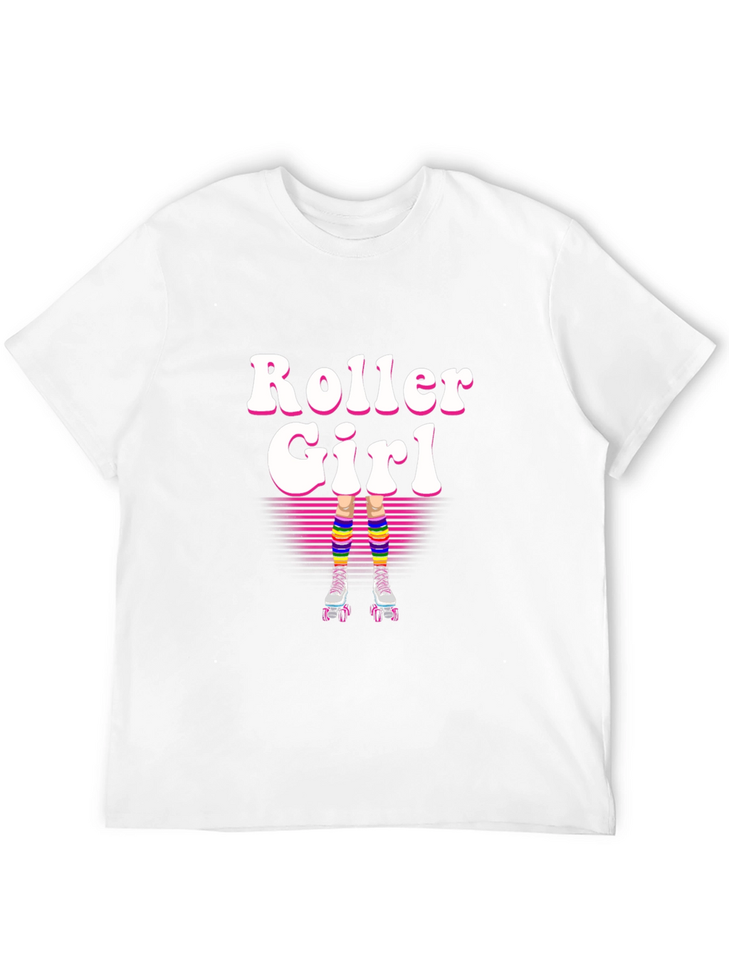 Retro Roller Girl T-Shirt - 80s Style!