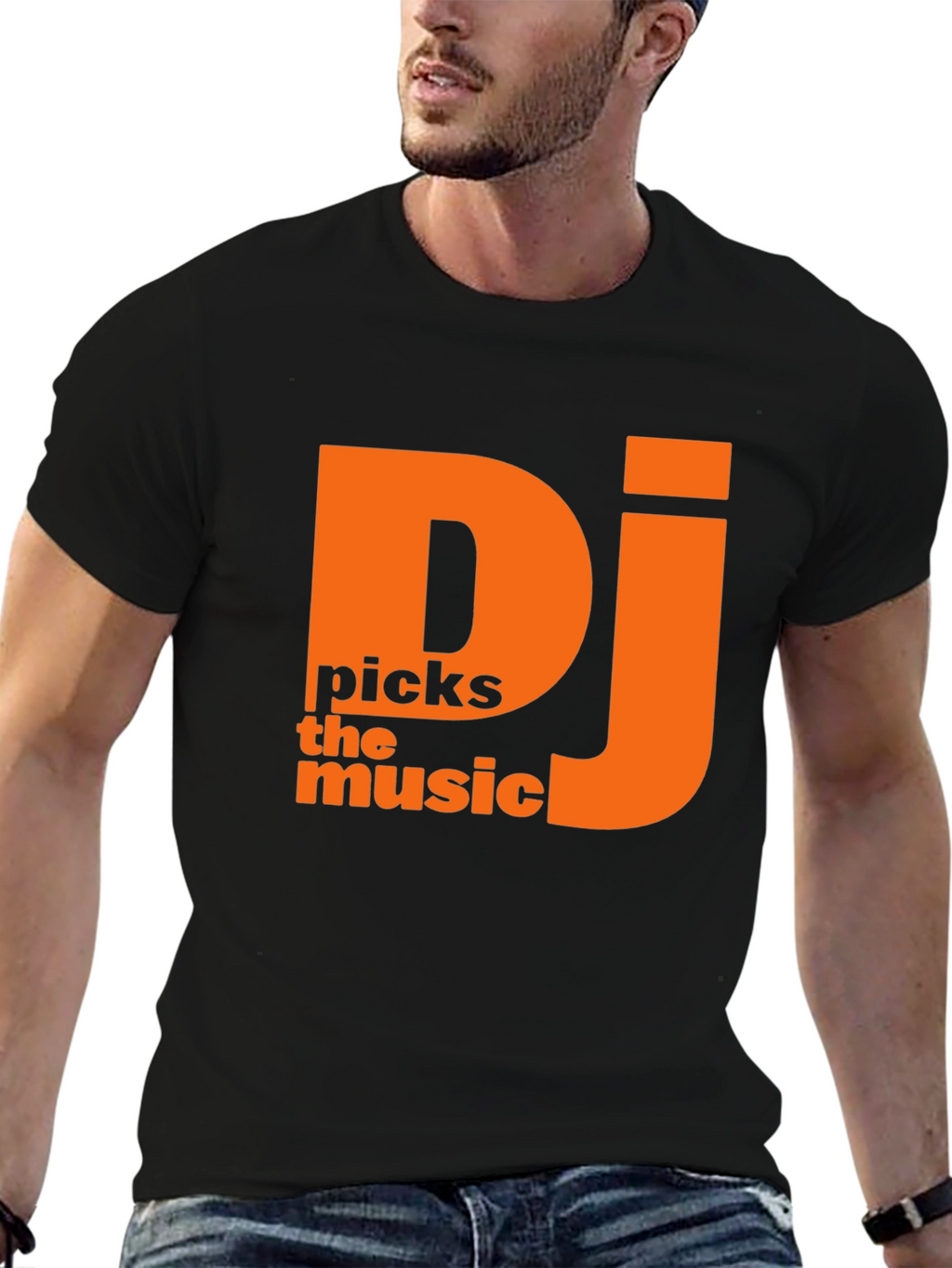 DJ Picks the Music T-Shirt - Black Tee