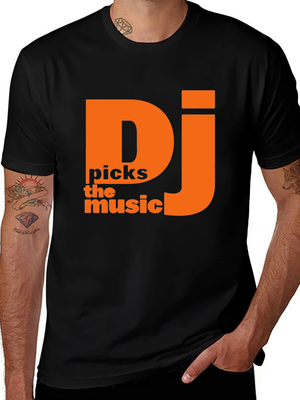 DJ Picks the Music T-Shirt - Black Tee