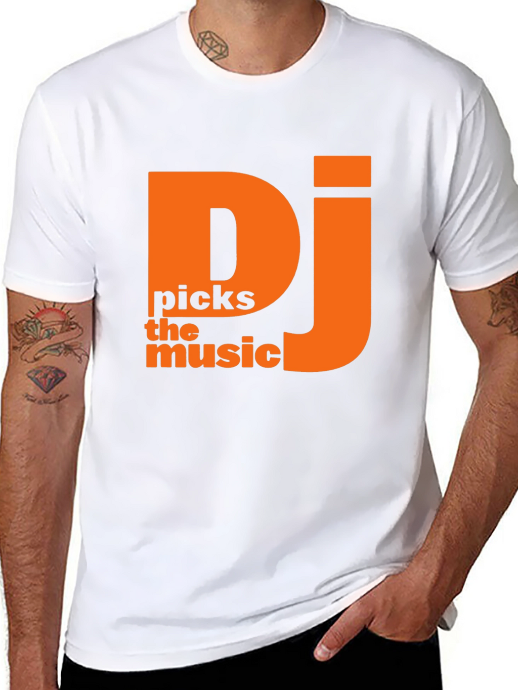 DJ Picks the Music T-Shirt - Black Tee