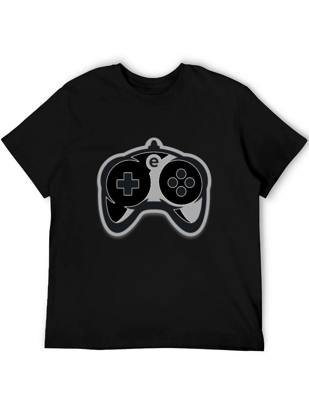 Gamer Controller Graphic Tee - Black Cotton T-Shirt