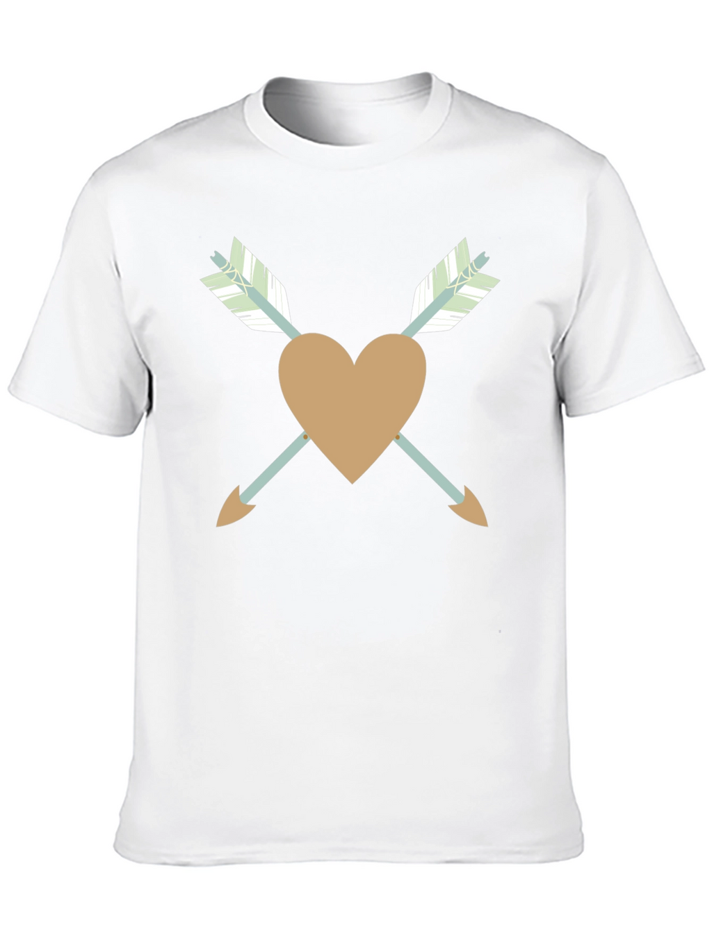 Heart and Arrows Black T-Shirt
