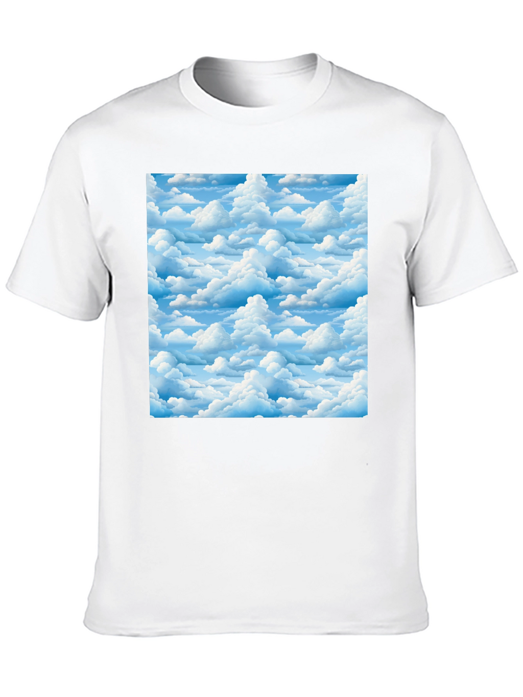 Cloudscape Print Black T-Shirt