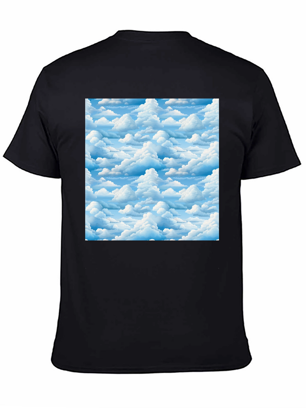 Cloudscape Print Black T-Shirt
