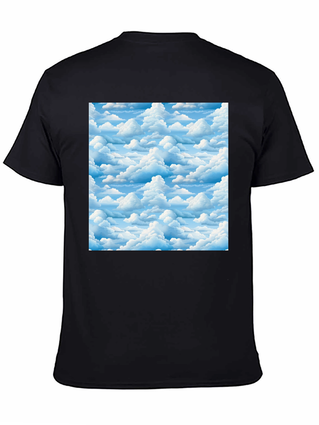 Cloudscape Print Black T-Shirt