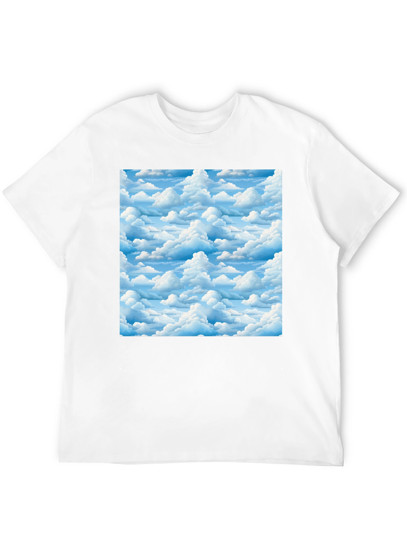 Cloudscape Print Black T-Shirt