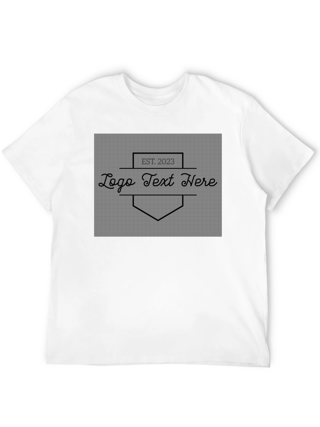 Customizable Logo Black T-Shirt - Unisex